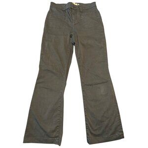 Madewell Mid-Rise Kick Out Jeans Womens Size 26 Gray Cotton Blend Crop